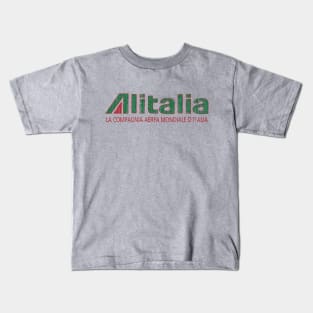 Alitalia - Italy's World Airline Kids T-Shirt
